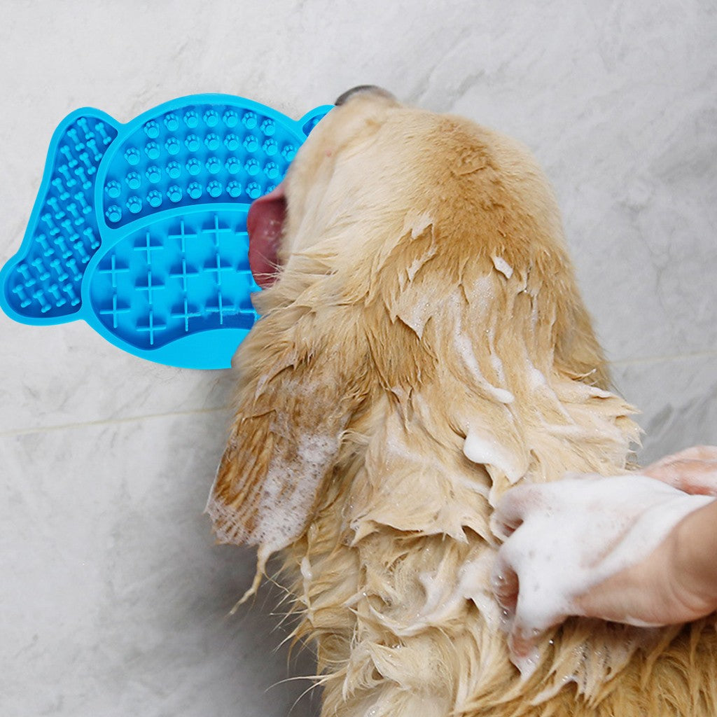 Tapis à lécher en silicone pour chien – Réduit l'anxiété, ralentit l'ingestion de nourriture