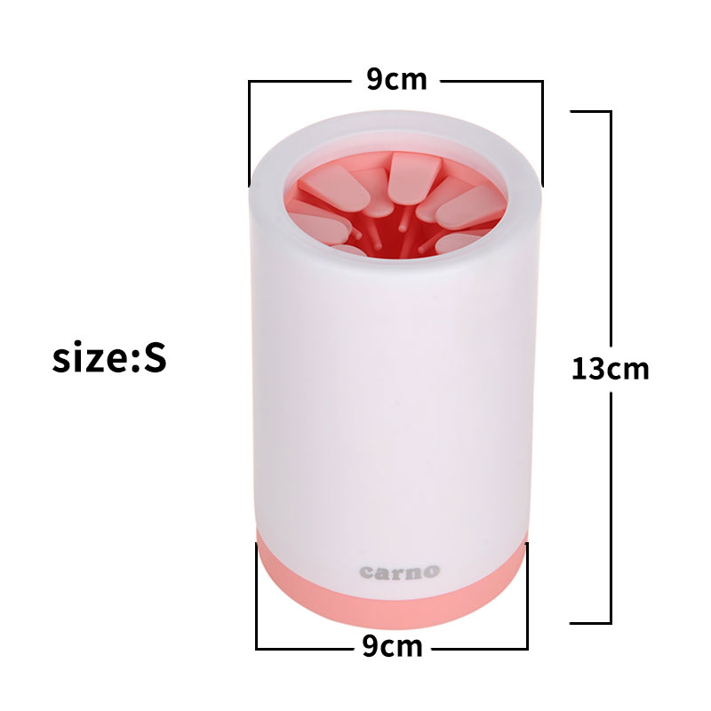 Vaso para limpieza de patas de mascotas – Suave, rápido, sin ensuciar