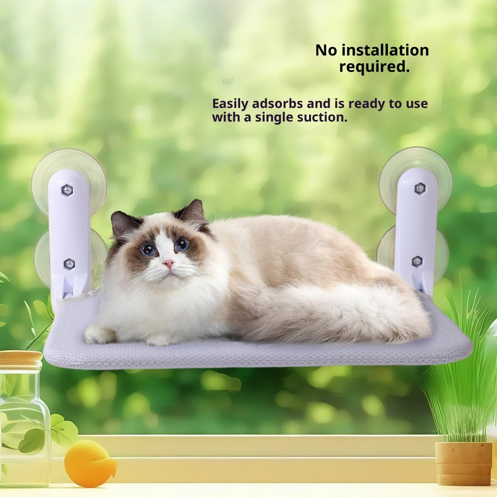Hamaca de Ventana para Gatos – Lavable, Cómodo Lugar de Descanso