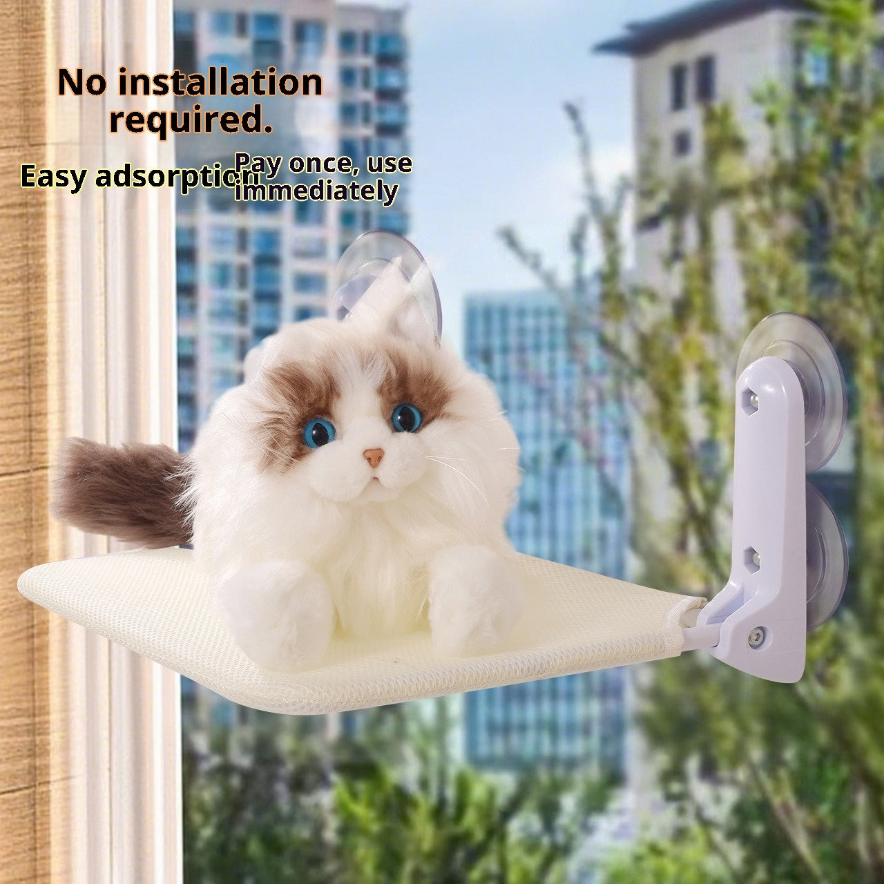 Hamaca de Ventana para Gatos – Lavable, Cómodo Lugar de Descanso