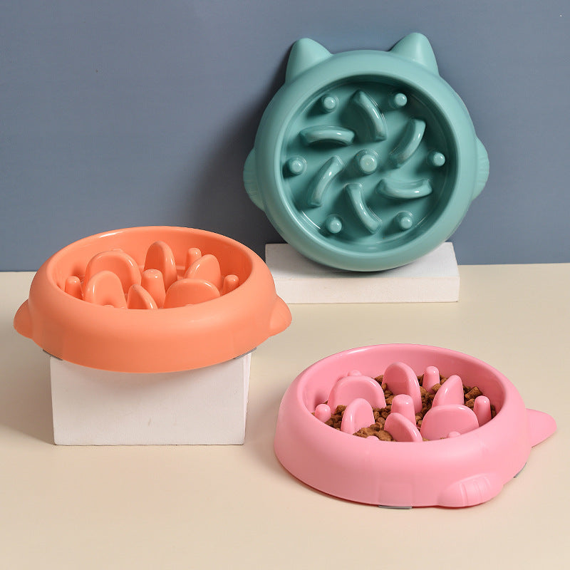 Cuenco de alimentación lenta para mascotas – Detiene el comer rápido fácilmente
